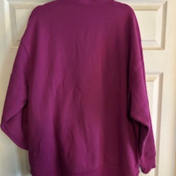 NWT Athleta Berry Forever Fleece 1/4 Zip Sweatshirt - XLT - Picture 5 of 6